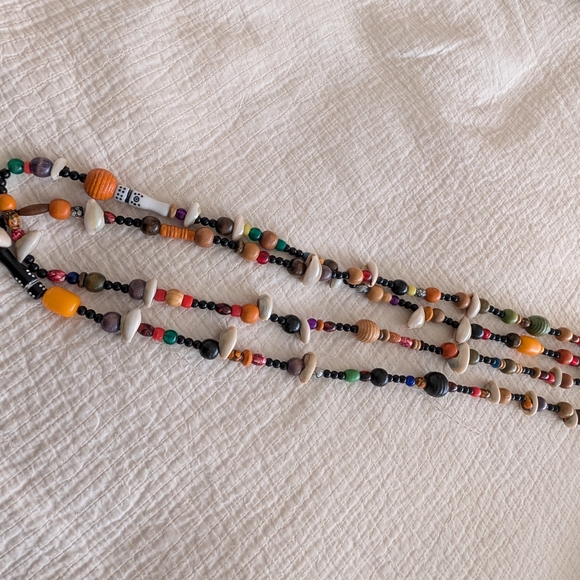Multicolor Beaded Necklace - Picture 2 of 4